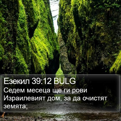 Езекил 39:12 BULG Bible Verse Image