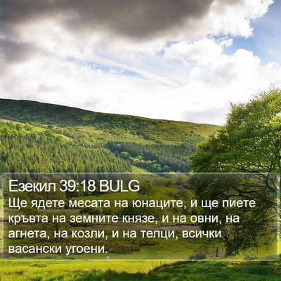 Езекил 39:18 BULG Bible Verse Image