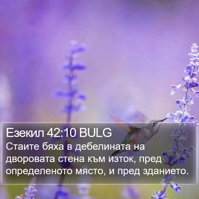 Езекил 42:10 BULG Bible Verse Image