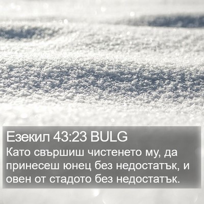 Езекил 43:23 BULG Bible Verse Image