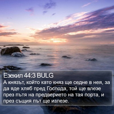 Езекил 44:3 BULG Bible Verse Image