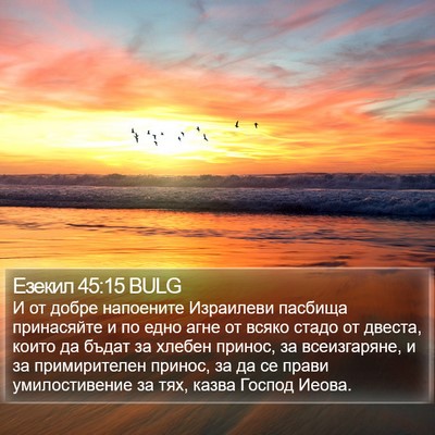 Езекил 45:15 BULG Bible Verse Image