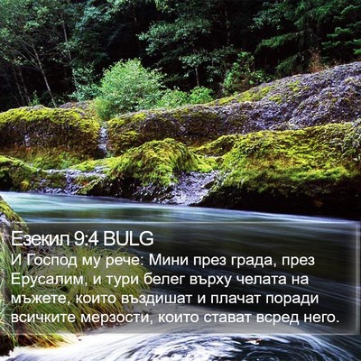 Езекил 9:4 BULG Bible Verse Image