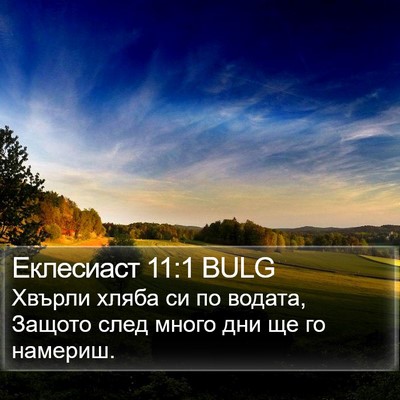 Еклесиаст 11:1 BULG Bible Verse Image