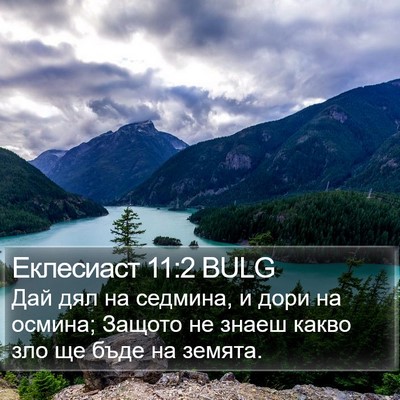 Еклесиаст 11:2 BULG Bible Verse Image