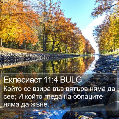 Еклесиаст 11:4 BULG Bible Verse Image