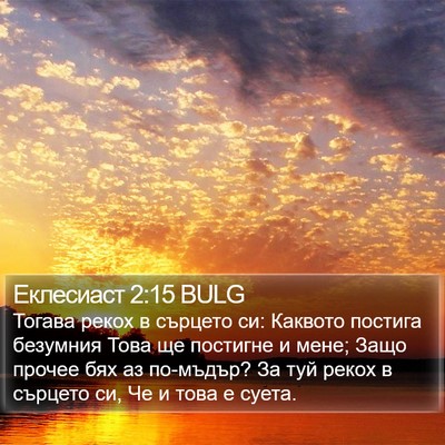 Еклесиаст 2:15 BULG Bible Verse Image