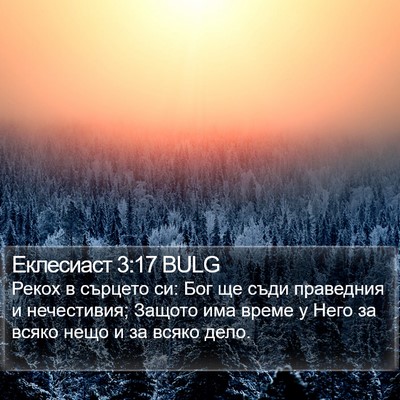 Еклесиаст 3:17 BULG Bible Verse Image
