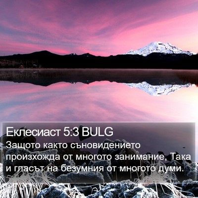 Еклесиаст 5:3 BULG Bible Verse Image