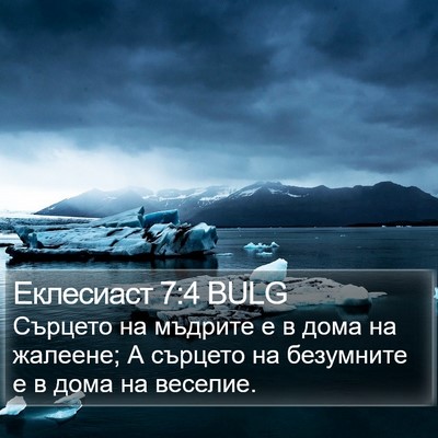 Еклесиаст 7:4 BULG Bible Verse Image