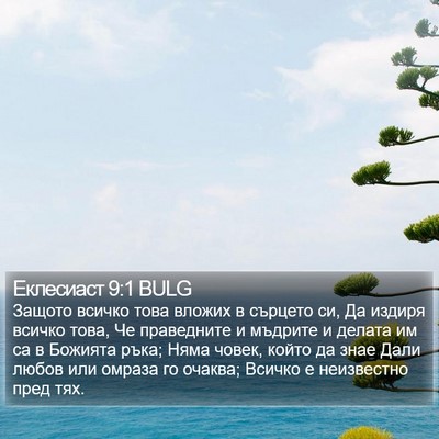 Еклесиаст 9:1 BULG Bible Verse Image