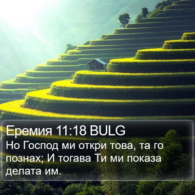 Еремия 11:18 BULG Bible Verse Image