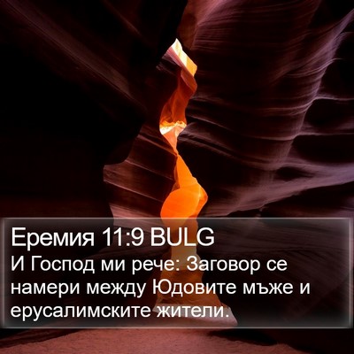 Еремия 11:9 BULG Bible Verse Image