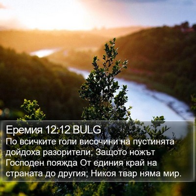 Еремия 12:12 BULG Bible Verse Image