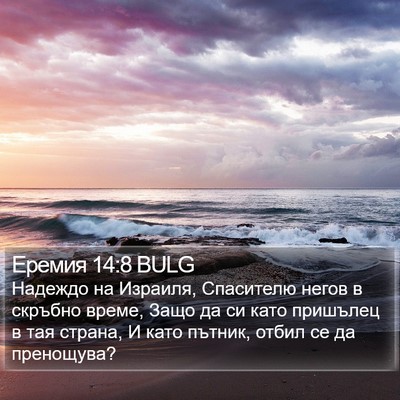 Еремия 14:8 BULG Bible Verse Image