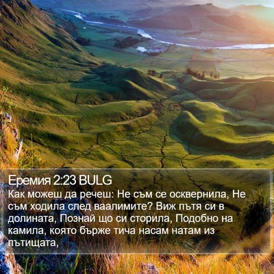 Еремия 2:23 BULG Bible Verse Image