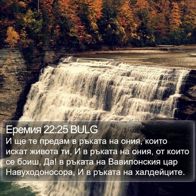 Еремия 22:25 BULG Bible Verse Image