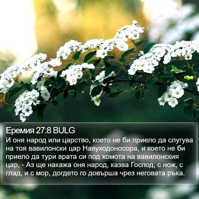 Еремия 27:8 BULG Bible Verse Image