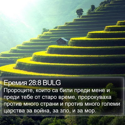Еремия 28:8 BULG Bible Verse Image
