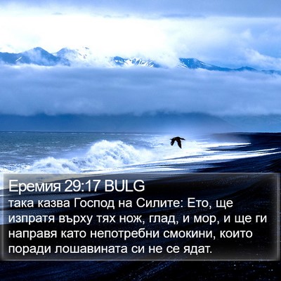 Еремия 29:17 BULG Bible Verse Image