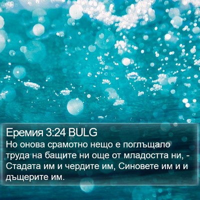 Еремия 3:24 BULG Bible Verse Image