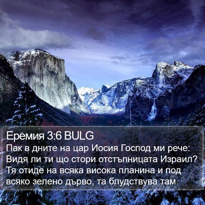 Еремия 3:6 BULG Bible Verse Image