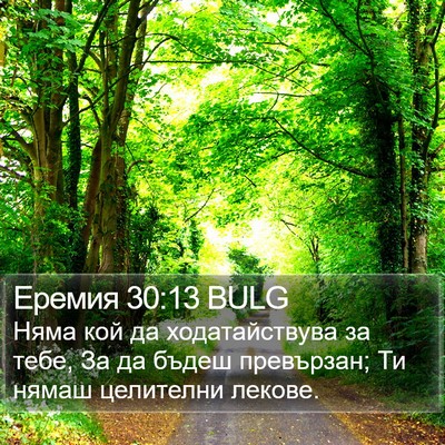 Еремия 30:13 BULG Bible Verse Image