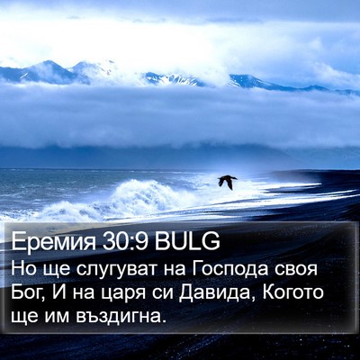 Еремия 30:9 BULG Bible Verse Image