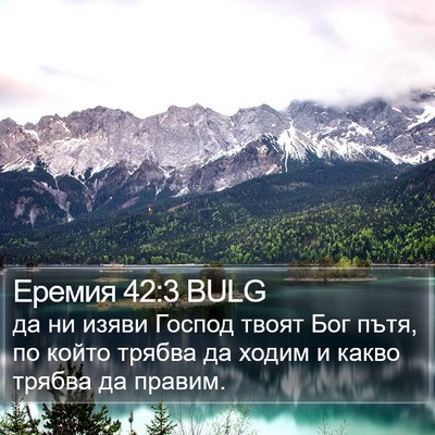 Еремия 42:3 BULG Bible Verse Image