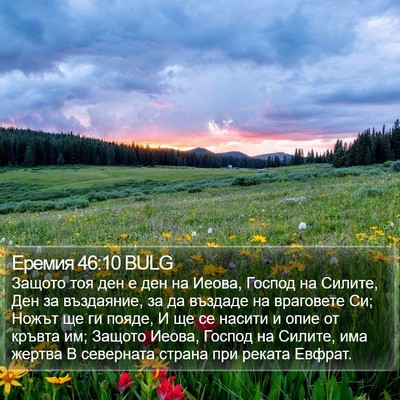 Еремия 46:10 BULG Bible Verse Image