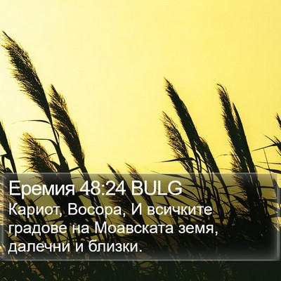 Еремия 48:24 BULG Bible Verse Image