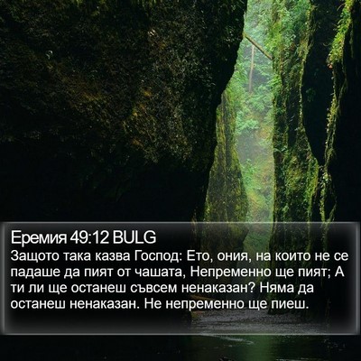 Еремия 49:12 BULG Bible Verse Image