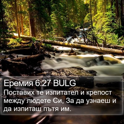 Еремия 6:27 BULG Bible Verse Image