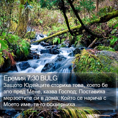 Еремия 7:30 BULG Bible Verse Image