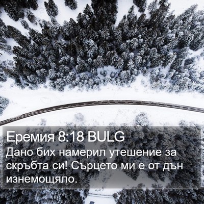 Еремия 8:18 BULG Bible Verse Image
