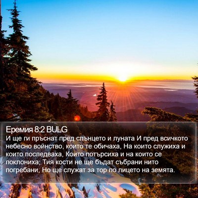 Еремия 8:2 BULG Bible Verse Image