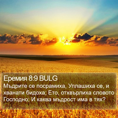 Еремия 8:9 BULG Bible Verse Image