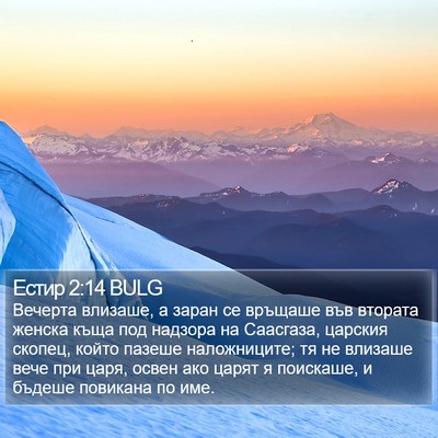 Естир 2:14 BULG Bible Verse Image