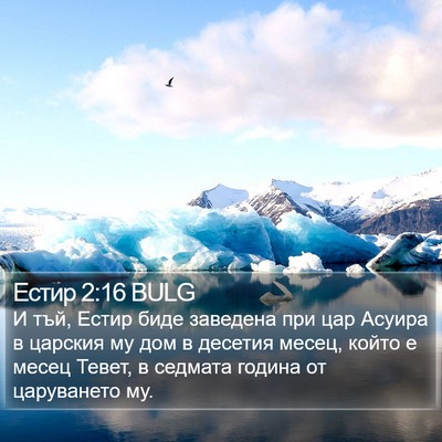 Естир 2:16 BULG Bible Verse Image