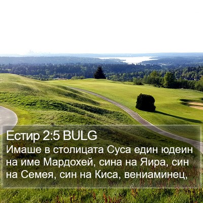 Естир 2:5 BULG Bible Verse Image