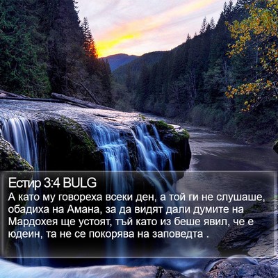 Естир 3:4 BULG Bible Verse Image