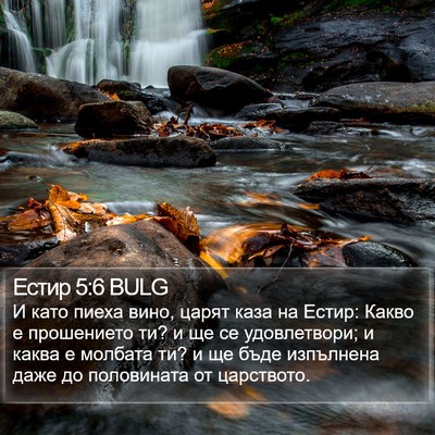 Естир 5:6 BULG Bible Verse Image