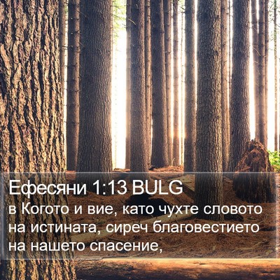 Ефесяни 1:13 BULG Bible Verse Image