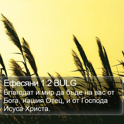 Ефесяни 1:2 BULG Bible Verse Image