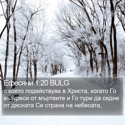 Ефесяни 1:20 BULG Bible Verse Image