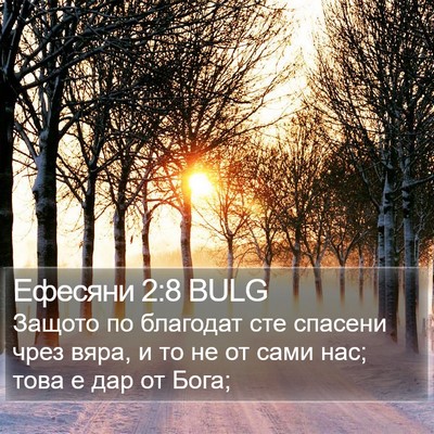 Ефесяни 2:8 BULG Bible Verse Image