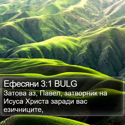 Ефесяни 3:1 BULG Bible Verse Image