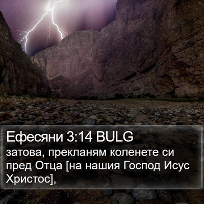 Ефесяни 3:14 BULG Bible Verse Image