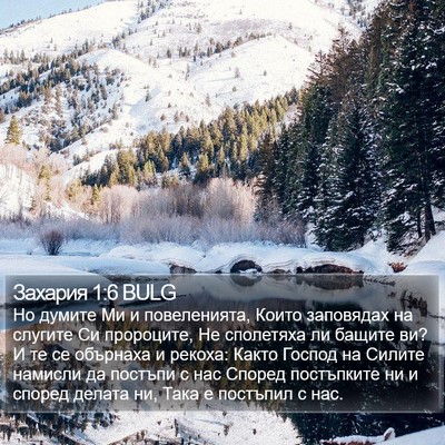 Захария 1:6 BULG Bible Verse Image