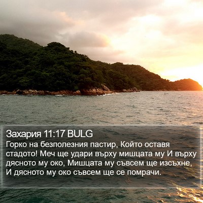 Захария 11:17 BULG Bible Verse Image